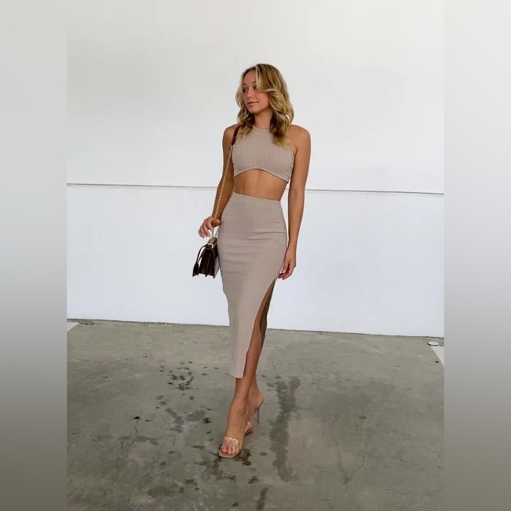 Princess Polly Ellie Set Beige US 0